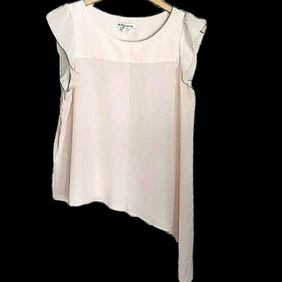 BCBG Generation Blush Punk Asymmetrical Hem Top size M - Picture 2 of 7